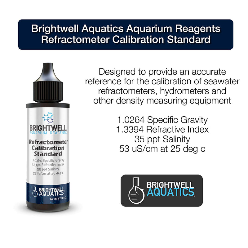 [Australia - AusPower] - Brightwell Aquatics Refractometer Calibration Standard, Accurate Reference for The Calibration of Seawater Refractometers, Hydrometers & Other Density Measuring Equipment, RES60 
