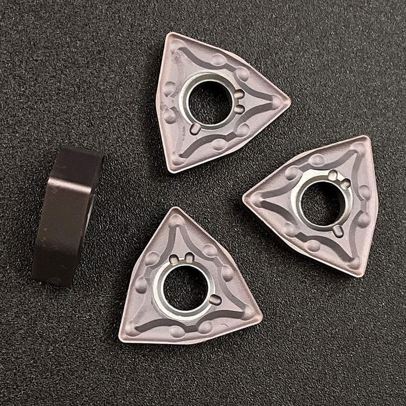 WNMG 432 / WNMG080408 Bronze Carbide Inserts, Indexable Inserts, Cutting Tools for Machining Steel Parts and Stainless Steel, Pack of 20
