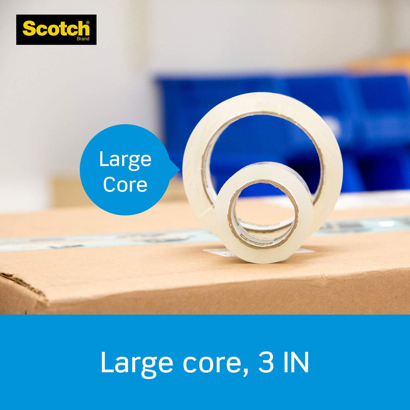 [Australia - AusPower] - Scotch Heavy Duty Shipping and Moving Packing Tape, Clear, Packing and Moving Supplies, 1.88 in. x 54.6 yd., 4 Tape Rolls with 4 Dispensers 4 Rolls 