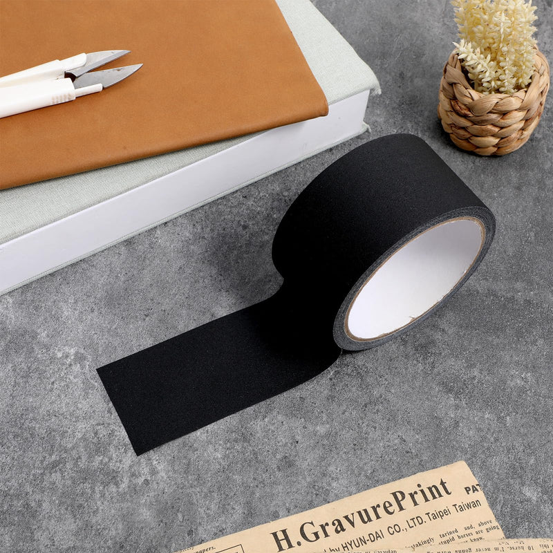 Book Repair Tape, Black Cloth Bookbinding Repair Tape Archival Document Repairs Tapes 2 Inch by 33 Feet Self Adhesive Matte Book Binding Tapes for Repairs Paper, Ephemera, Photos, Print and Artwork