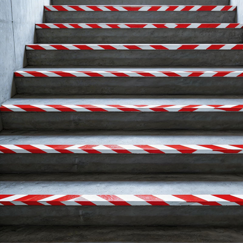 Makeid Floor Marking Tape 2" Width 100' Length Red on White