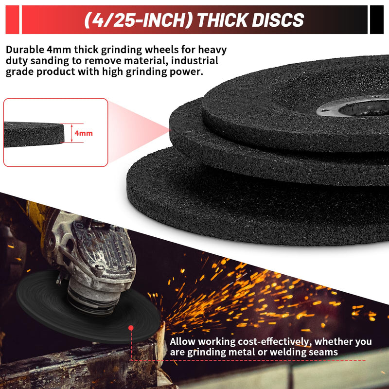 [Australia - AusPower] - SI FANG 16Pcs 3 inch Cut-Off Wheel Grinding Wheel Flap Discs Kit with 3/8" Arbor 1/4" Stem Mounting Mandrel Die Grinder Accessories Drill Attachment, Metal Stainless Steel Wood Cutting and Grinding Package 1 (16Pcs) 