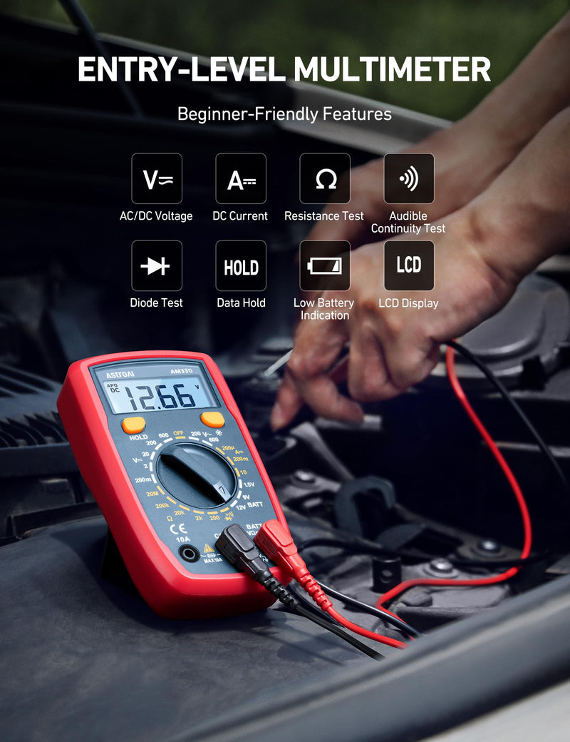 [Australia - AusPower] - AstroAI Digital Clamp Meter 2000 Counts and AM33D 2000 Counts Multimeter 