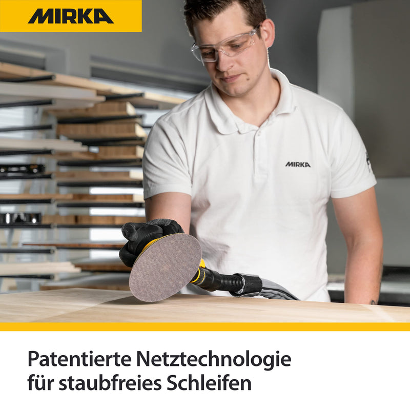 [Australia - AusPower] - Mirka Abranet® Mesh Sanding Discs (Diameter 150 mm), Professional Sanding Discs with P80 Grit and Velcro, for Hand Grinding, All Orbital Sanders and Grinders, Pack of 10 Korn P80 