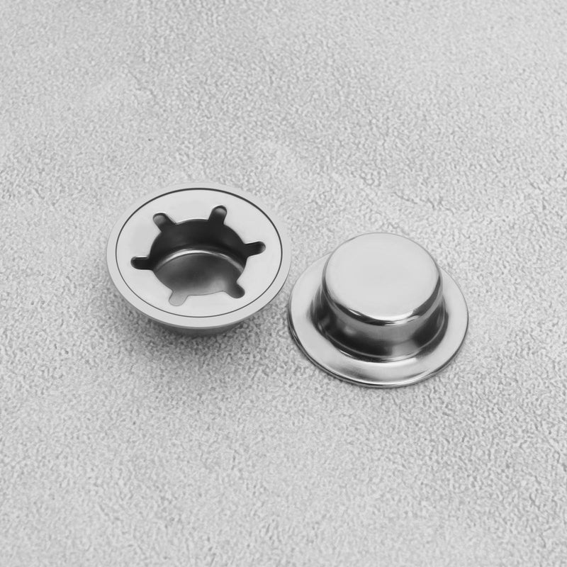 [Australia - AusPower] - eMagTech 10pcs Axle Push Nuts 5/8 Shaft Push Nut Fasteners Compatible with Trolley/Lawn Cart/Wheeled Trash Can/Pressure Washing Truck Pushnut Cap Stud 