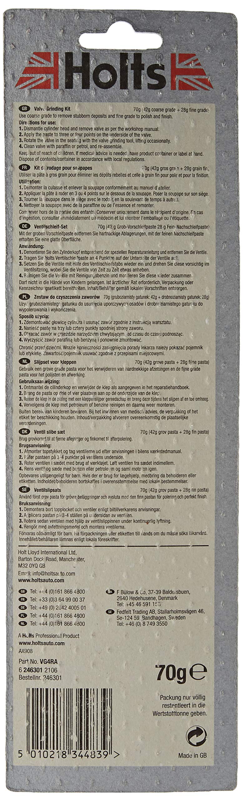 [Australia - AusPower] - Holts Professional Valve grinding kit Fine & Coarse grade 