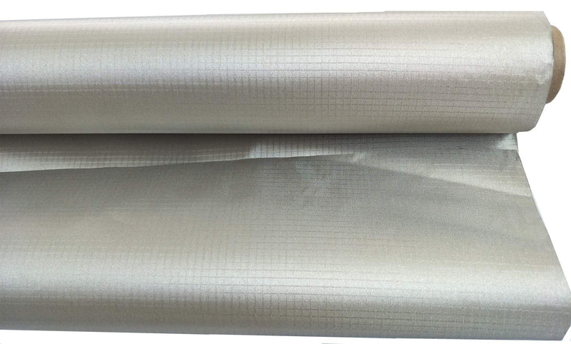 Amradield Block EMF RFID EMI RF Shielding Conductive Copper Nickel Fabric for Smart Meter RF Blocking Plaid Ripstop Type 78"x43" inch with 2x20 inch Conductive Tape Width 43"inch / Length 78"inch 20"inch tape