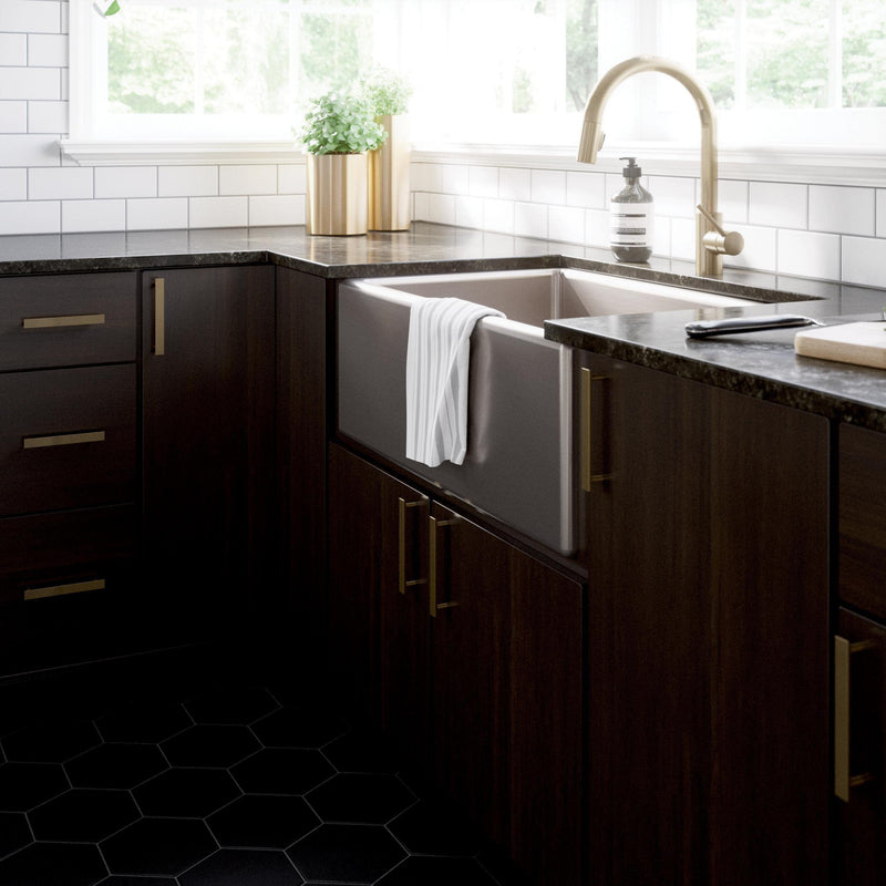 Franklin Brass (5-Pack) – Champagne Bronze Cabinet Handles, 5-1/16 Inch Hole Center, Modern Pulls for Drawers, Kitchen Cabinet Door, Dressers | Simple Chamfered 5-1/16" (128mm)