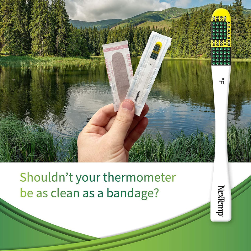 [Australia - AusPower] - Ultra Single-Use Thermometers - Individually Wrapped Disposable First Aid Supplies with High-Accuracy Readings, for Work, Home, and Travel, Fahrenheit, 24-Pack, by Medical Indicators Inc. 24 pack (Fahrenheit) 