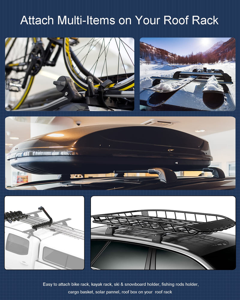 [Australia - AusPower] - T Slot Bolts for Roof Rack Cross Bars, Platform, Cargo Basket, Stainless M6x35mm/M8x30mm, 3mm Thick, Square T Track Bolt Adapter to Secure Bike/Ski/Kayak Rack, Solar Panel, Awning M6x35mm,6 Counts 