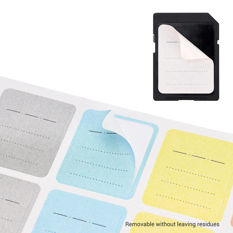 [Australia - AusPower] - (120 Count) Multi-use Label Printable Stick-On Camera Memory Card Labels SD SDHC SDXC XQD CF CFexpress Type-B Card USB Flash Drive Removable Stickers Cards Mark Paper Labeler 120 Labels/Writable Style 