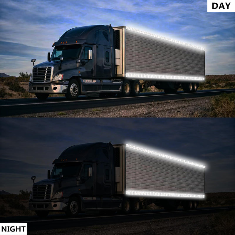 [Australia - AusPower] - Reflective Tape 2 Inch x 30 Feet DOT-C2 Shining Star Fade Resistant White Reflective Tape Outdoor Waterproof Strong Adhesive Safety Warning Tape Reflector Conspicuity Tape for Trailer Trucks Bike 2IN x 30FT 
