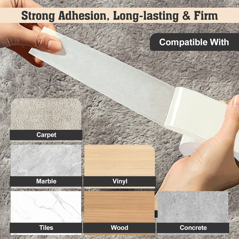 [Australia - AusPower] - XFasten Double Sided Tape Carpet Tape for Area Rugs and Carpets, Removable, 2 Inches x 20 Yards (Single Roll) Super Strong and Heavy-Duty Rug Tape for Carpet to Floor and Rug to Carpet Applications 1 