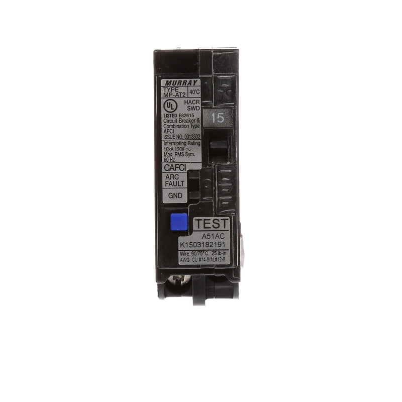 Murray MPA115AFC 15-Amp Single Pole 120-volt Plug-On Combination AFCI Breaker 15A 10KAIC