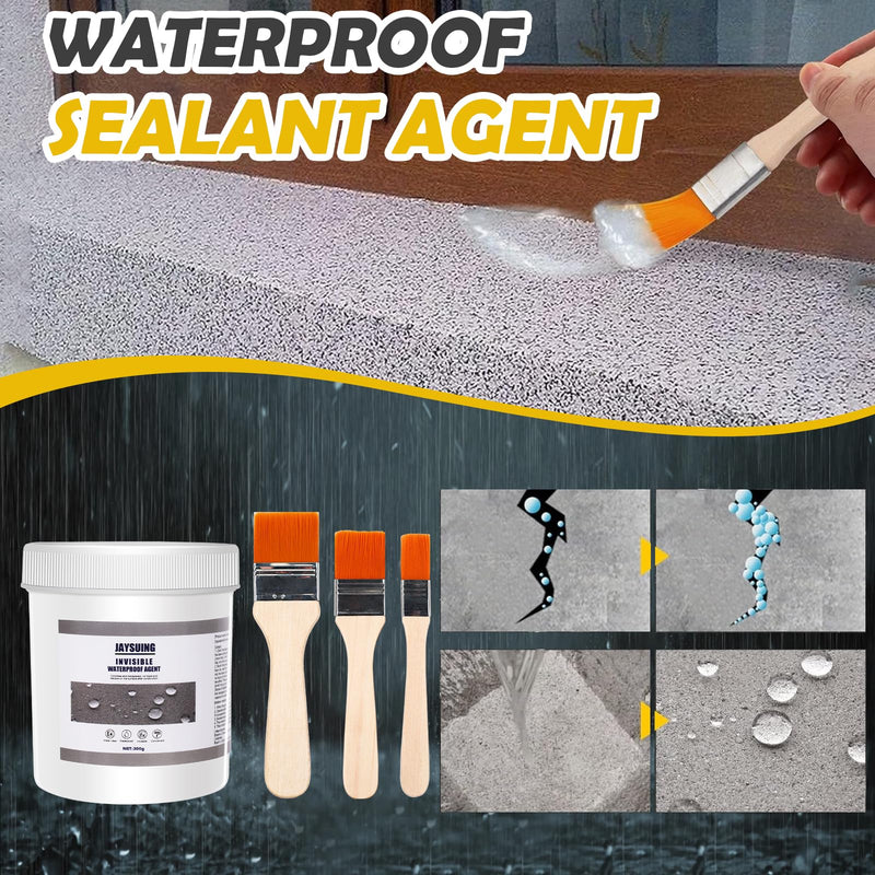 [Australia - AusPower] - 21 OZ (600g) Jaysuing Invisible Waterproof Agent, Waterproof Sealant, Transparent Waterproof Coating, Waterproof Anti-Leakage Agent, Transparent Repairing Leak Waterproof Adhesive 21OZ 