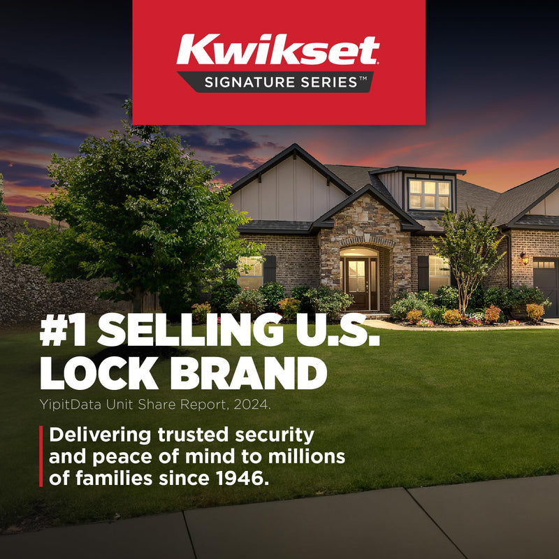 Kwikset Juno Entry Door Knob with Lock and Key, Secure Keyed Handle Exterior, Front Entrance and Bedroom, Satin Nickel, Pick Resistant SmartKey Rekey Security and Microban, 2 1 Pack Keyed Entry