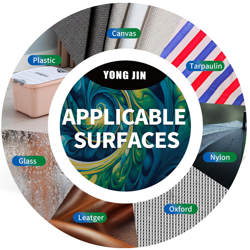 YONGJIN RV Awning Repair Tape, Heavy Duty Outdoor Tent Repair Tape and Tarp Tape, Waterproof Tarp Patch Kit for Camper, Boat Covers, Canvas, Sail, Canopy, and Outdoor Fabric Tear Repair (3 inch) 3 inch