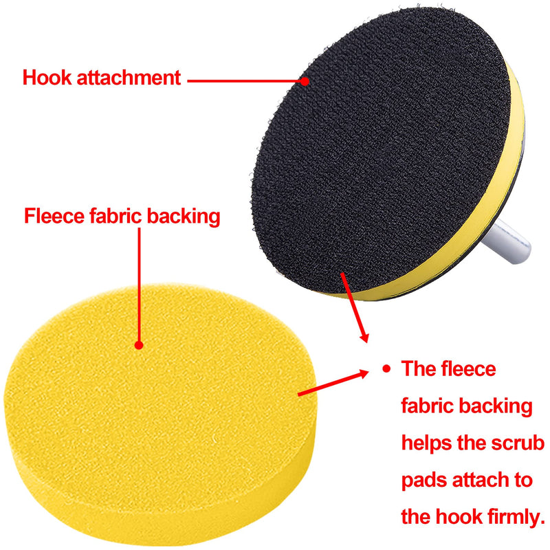 [Australia - AusPower] - SIQUK 16 Pieces Buffing Pads 6 Inch Car Polishing Pad Kit Foam Polish Pads Wax Buffer Polisher Attachment for Drill 
