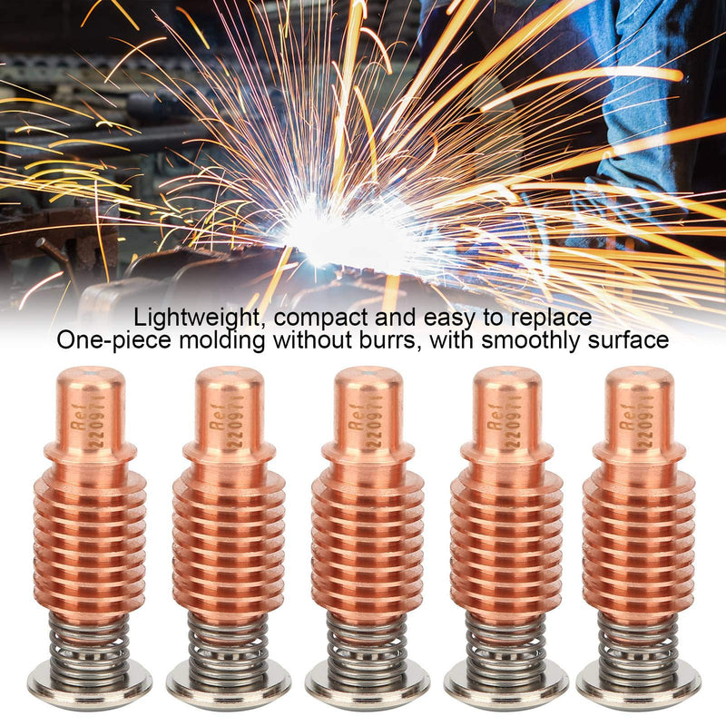 [Australia - AusPower] - Eujgoov 5Pcs 220971 Plasma Torch Electrode Copper Plasma Electrode Replacement Plasma Cutter Electrodes 