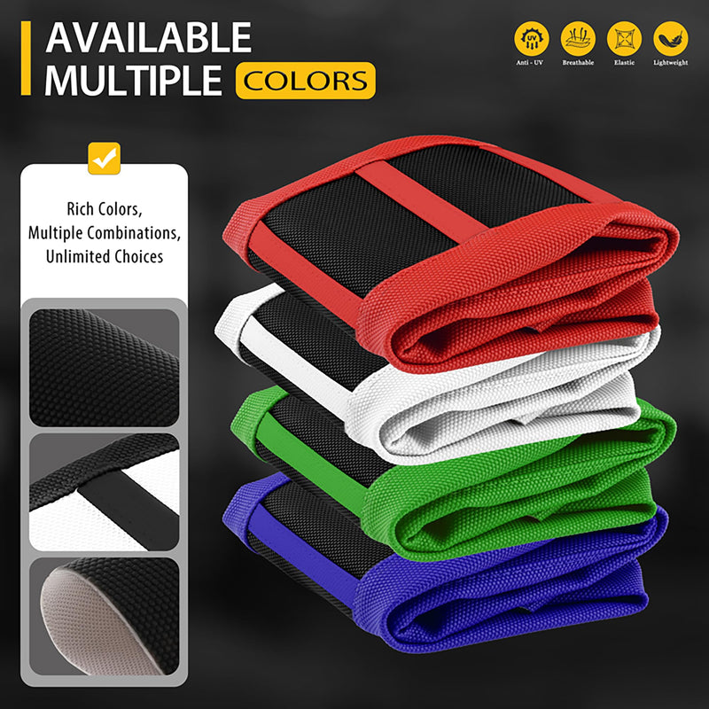 [Australia - AusPower] - Motorcycle Universal Dirt Bike Seat Cover Gripper Ribbed Soft Sewing for CRF WR WRF RMZ YZF SXF EXC EXC XC SX CR KLX Yozma IN10 (Black-White) Black-White 