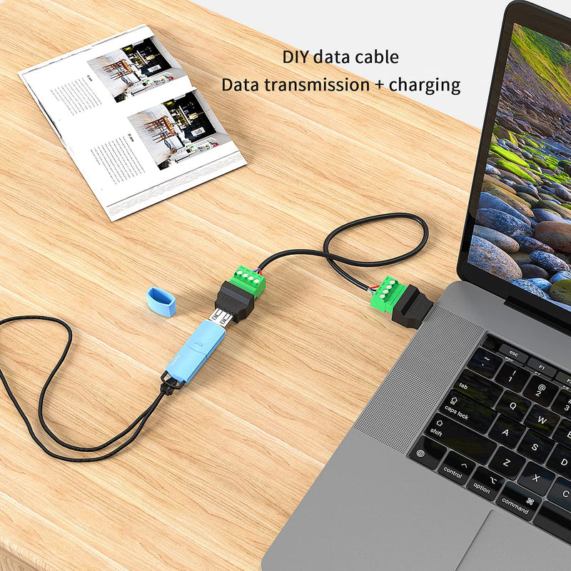 [Australia - AusPower] - USB 2.0 Type A Male Female Bolt Screw w/Shield Terminal Plug Adapter Connector (1PCS Male+1PCS Female) 1PCS Male+1PCS Female 