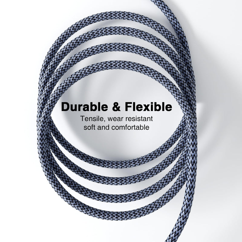 80Gbps Thunderbolt 5 Cable 6.6FT 2Pack Compatible, Braided USB4 2.0 Cable 8K@165Hz, 4K@540Hz, 120Gbps BW, 240W for iPhone 17, Mac mini, MacBook Pro, Studio Display, Galaxy, Thunderbolt 5/4, SSD, eGPU