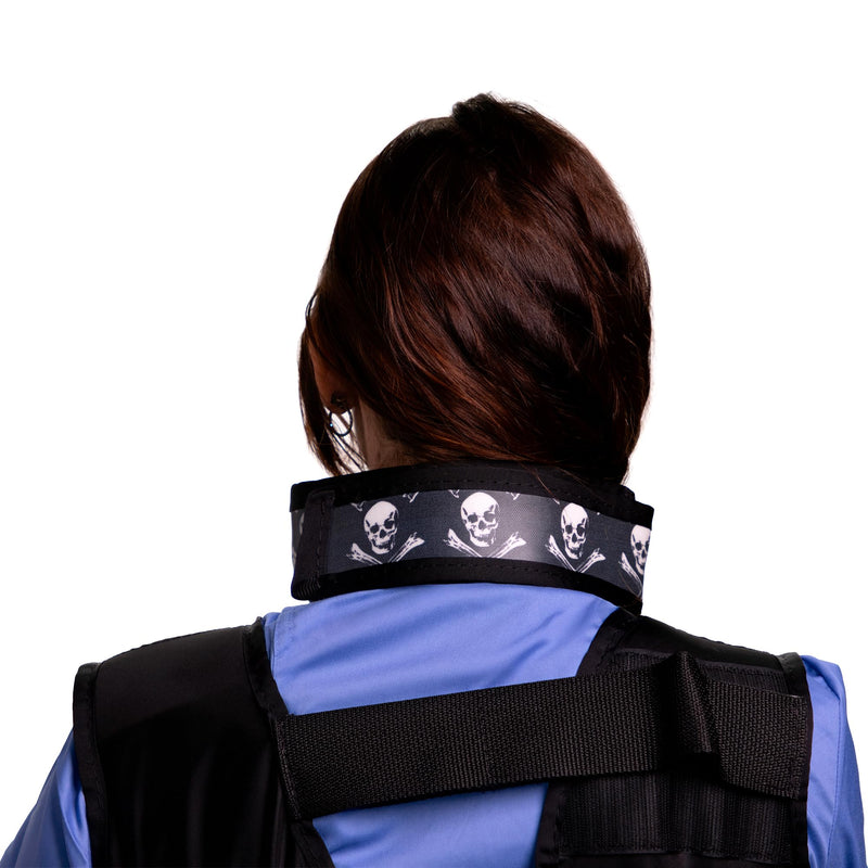 Thyroid Shield/Collar with PVC Easy Clean Color Skulls .50mm PBb Light Weight Radiation Protection