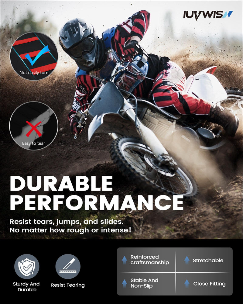 [Australia - AusPower] - Motorcycle Soft Seat Cover Gripper Non-Slip Seat Cover Universal for CRF CR XR 50 110 125 250 450 Hawk SSR Apollo RFZ TAO TAO Dirt Pit Bike Dual Sport Enduro Motocross Red 