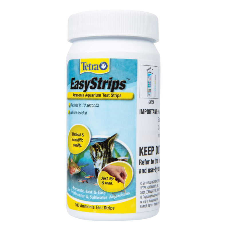 Tetra EasyStrips 100 Count, Ammonia Test Strips For aquariums, Water Testing, Model Number: 19541 100-Strip