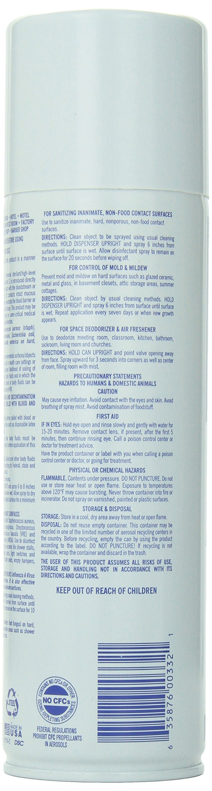 [Australia - AusPower] - Spray Disinfectant, 16.5 oz – Hospital-Grade Disinfectant & Deodorizer Spray, Kills Germs, Bacteria, Viruses, Fungus & Mildew – For Salons, Barbershops, Gyms & Homes 