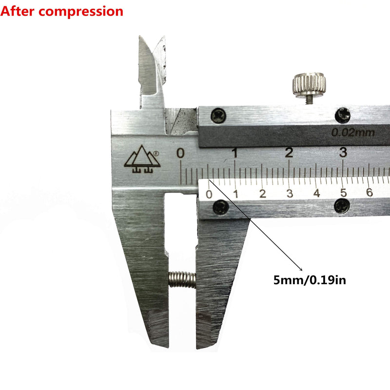 [Australia - AusPower] - 0.5mmx3mmx10mm 304 Stainless Steel Compression Springs Silver Tone 10pcs 