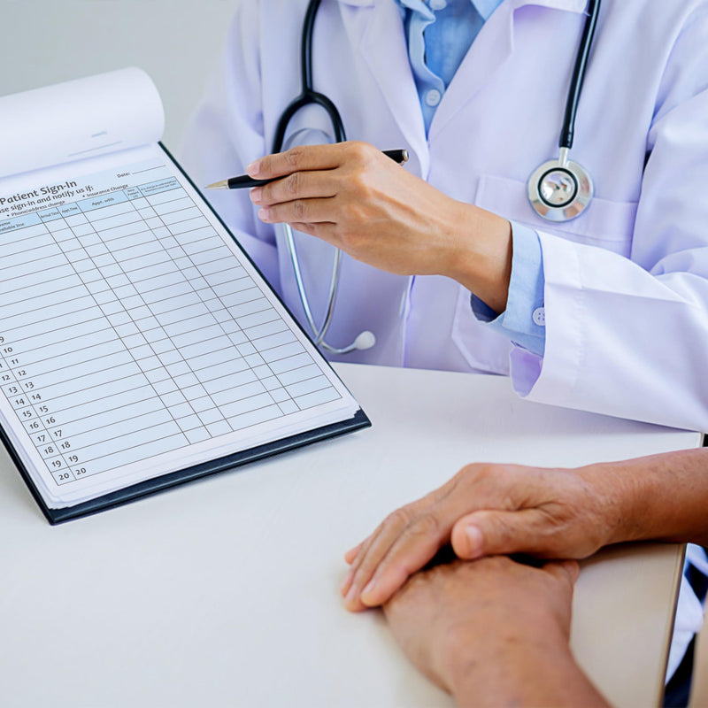 [Australia - AusPower] - 30Packs,Patient Sign in Sheets,HIPAA Compliant,Adhesive Peel-Off Patient Forms,NCR Carbonless 3 Part Forms,for Clinics,Medical Office and Healthcare Facilities (30) 30 