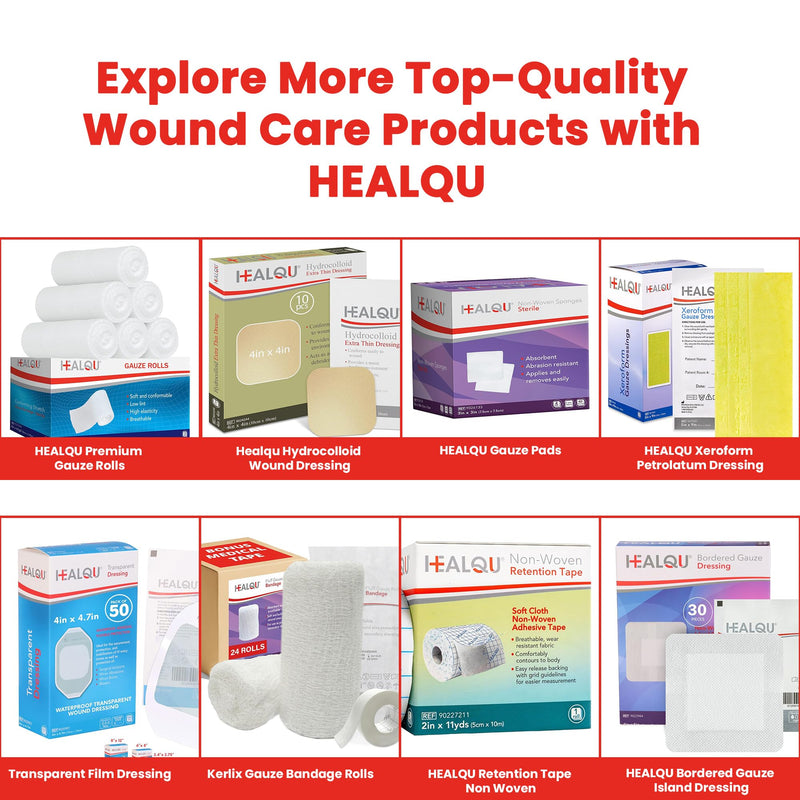 [Australia - AusPower] - HEALQU 1000 Gauze Pads 2x2" - Soft Non-Woven 4-Ply Gauze Pads for Tooth Extractions, and Dental Procedures - Non-Sterile Square Gauze Sponges for First Aid, Surgical, & Wound Dressing (5 Packs of 200) 