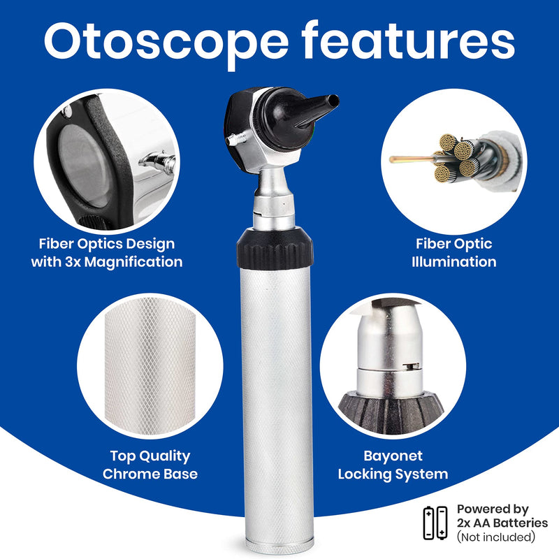 [Australia - AusPower] - Zyrev ZetaLife Combo Otoscope Set with 50 Extra Disposable Specula Tips (1st Edition) 