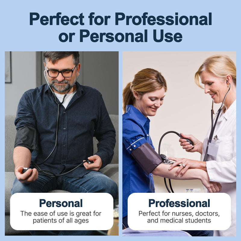 [Australia - AusPower] - Lumiscope Professional Blood Pressure Kit - Stethoscope, Manual BP Cuff, Sphygmomanometer - Grape 