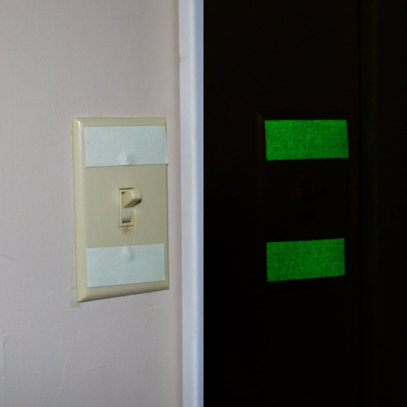 [Australia - AusPower] - Glow Tape | Glow in The Dark Gaffers Tape | Neon Fluorescent | Luminous Reflective Tape | Waterproof | High Visibility for Theatres, Staged & Dark Areas | 1 Inch x 15 Feet 