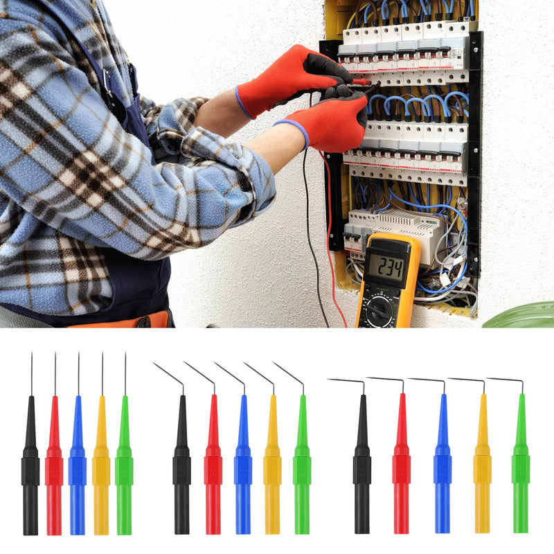 [Australia - AusPower] - 24PCS Back Probe Kit,Banana Plug to Copper Alligator Clip Automotive Test Leads Set with 3 Configurations Back Probe Pins Extended Length Probes for Car Diagnostics, Electrical Testing 