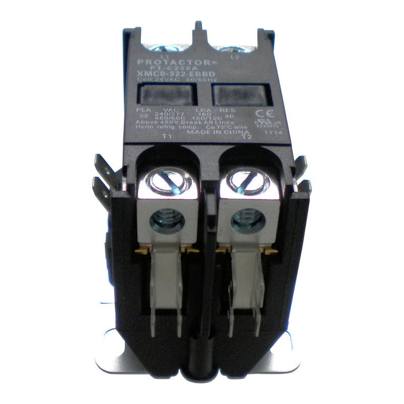 2 Pole 32 AMP Heavy Duty AC Contactor Replaces Virtually All Residential 2 Pole Models 30 Amps or Less