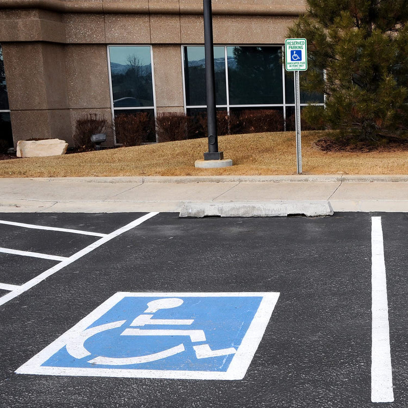 SmartSign "Reserved Parking - Handicap Plate Or Permit Only" Official Arizona Sign | 12" x 18" 3M Engineer Grade Reflective Aluminum