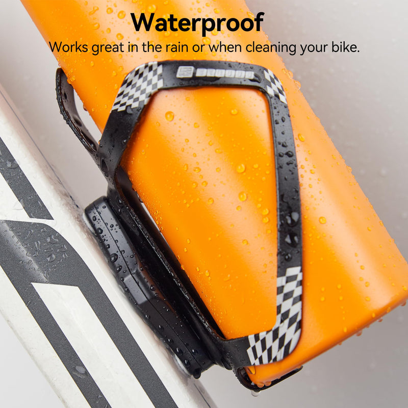 [Australia - AusPower] - CITYWAY Waterproof AirTag Bike Mount, Hidden Under Bottle Cage | M5 Black Security Screws | Light Weight, Inconspicuous Security (Black) 1 Pack 