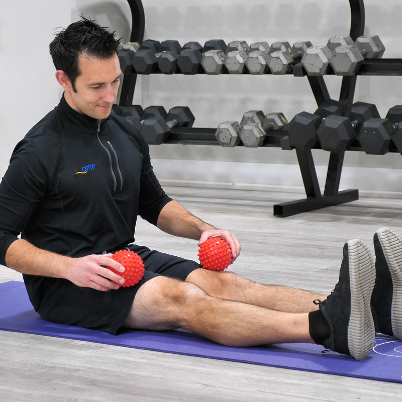 [Australia - AusPower] - OPTP Franklin Method Easy Grip Ball Set (Pair) - Soft, Bumpy Inflatable Massage Balls for Myofascial Release, Sensory Stimulation and Franklin Method Relaxation Exercises 