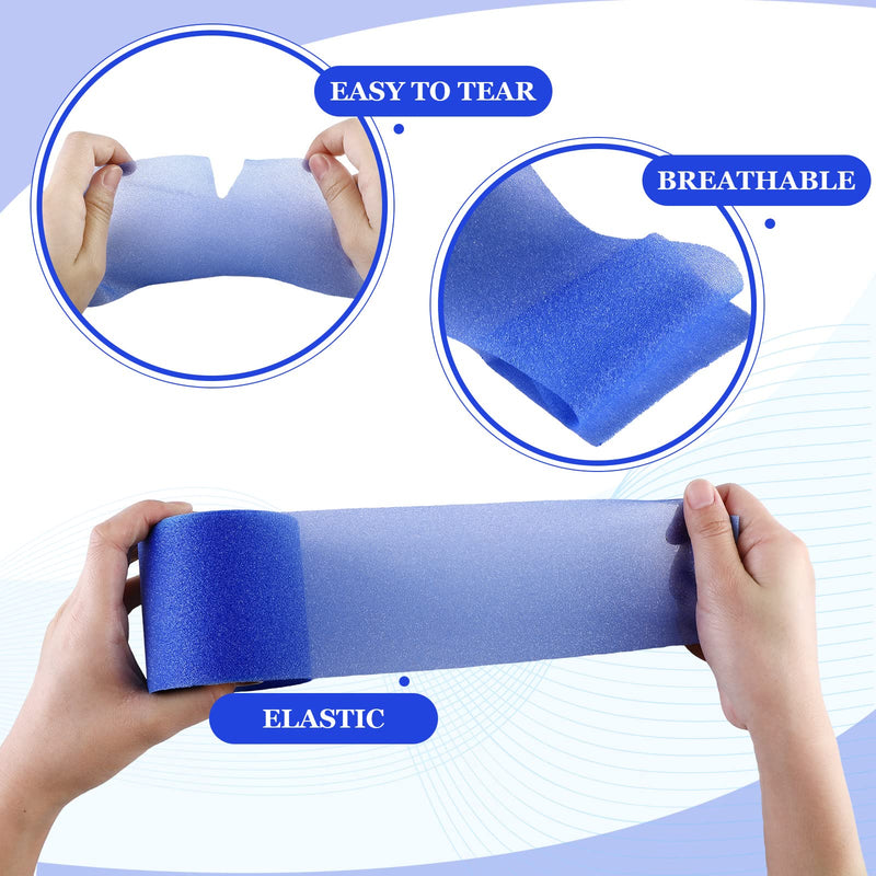 30 Yards Pre-wrap Athletic Tape Foam Underwrap Tape Foam Underwrap Bandage for Wrists Elbows Knees Ankles Hair Sports, 2.76 Inches