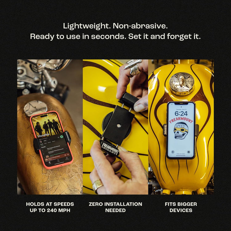 [Australia - AusPower] - FREAKMOUNT 2.0 (Freakmount 2.0) Super Strong Magnetic Motorcycle Smartphone Holder 2nd Generation 