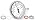 MEANLIN MEASURE 3.3-inch bimetal dial thermometer with 3-inch stainless steel stem and center back mount