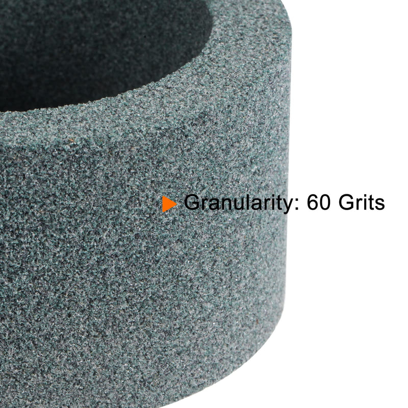 [Australia - AusPower] - Cup Grinding Wheel 4 Inch 60 Grits Silicon Carbide Cup Abrasive Wheel Green Aluminum Oxide for Knife Sharpening Machine Abrasive Tool 