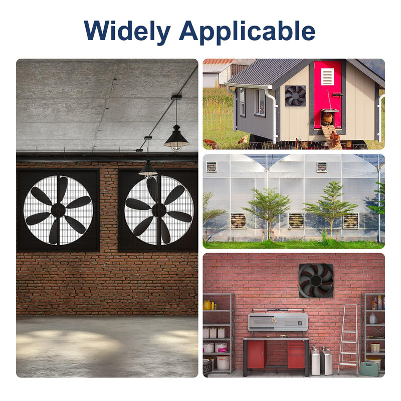 [Australia - AusPower] - Attic Fan Thermostat Control, Accurate Temperature Control(50-120℉), Easy to Use and Install, Reliable Mechanical Structure, Adjustable Temperature Thermostat for Attic Ventilators, Garage Exhaust Fan 