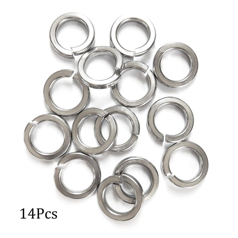 [Australia - AusPower] - M22 Split Lock Washer, 304 Stainless Steel Spring Lock Washer, 14Pcs M22 