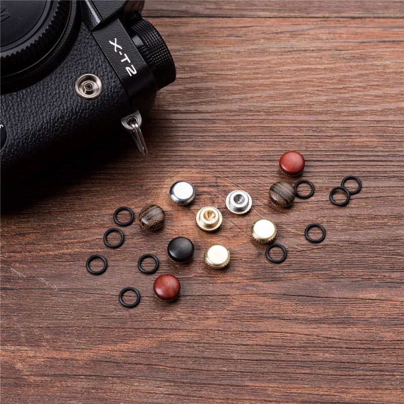 [Australia - AusPower] - Wood Wooden Camera Flash Remote PC Sync Terminal Cap Cover Protecter for Fujifilm Fuji X-T4 X-T3 X-T2 X-T1 GFX 50R 50S 100 (Ebony) Ebony 