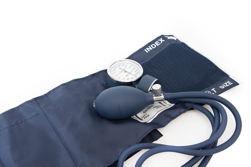 [Australia - AusPower] - Primacare DS-9181-BL Professional Aneroid Sphygmomanometer and Sprague Rappaport Stethoscope, Manual Blood Pressure Kit with Cuff and Carrying Case, Blue 