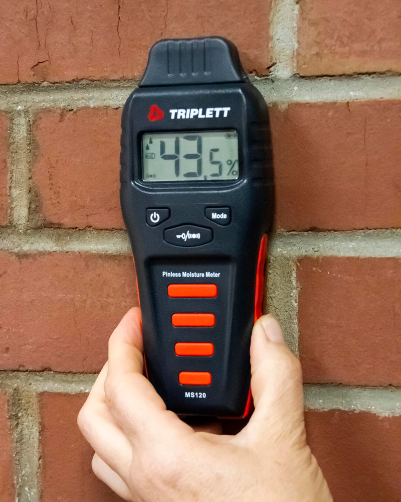 [Australia - AusPower] - Triplett MS120 Pinless Moisture Meter for Wood and Building Materials with Audible Indicator 
